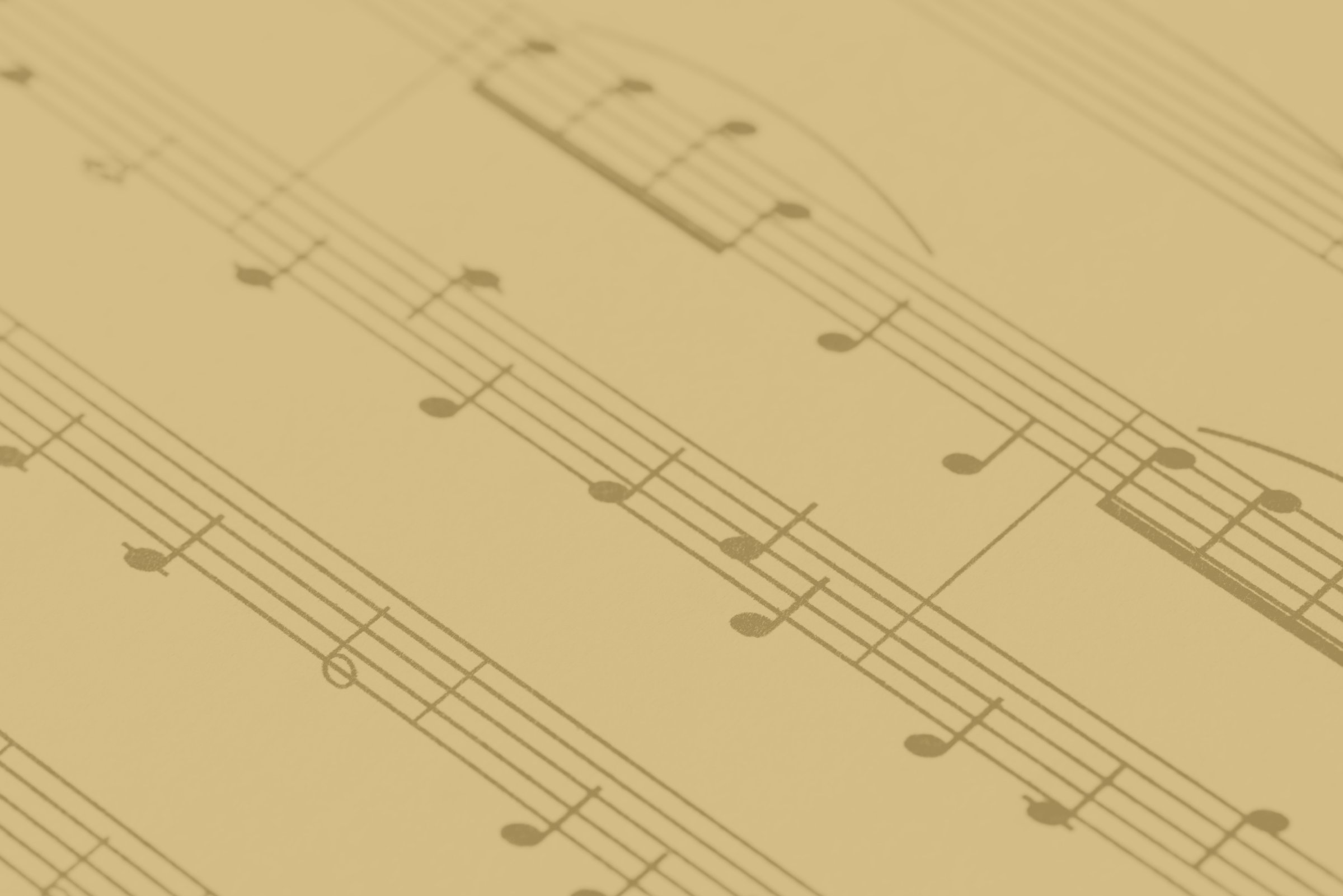 Partitura sobre fondo ochre